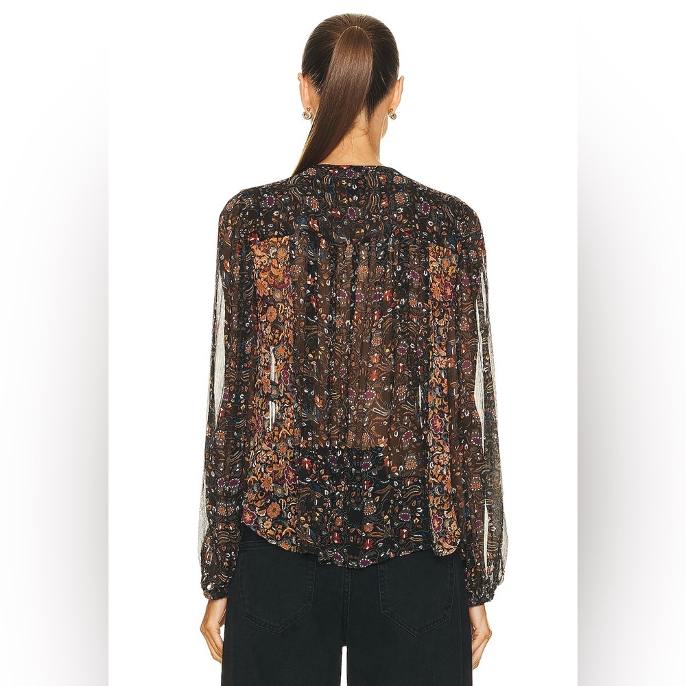 Black AMETISSAE Lurex Silk Top  ISABEL MARANT - Size 36 - Picture 3 of 15